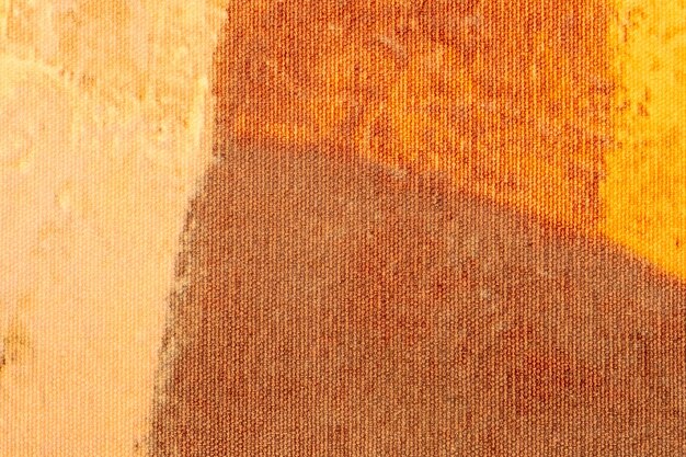 Couleurs orange et marron de fond d'art abstrait. Peinture aquarelle sur toile avec dégradé beige