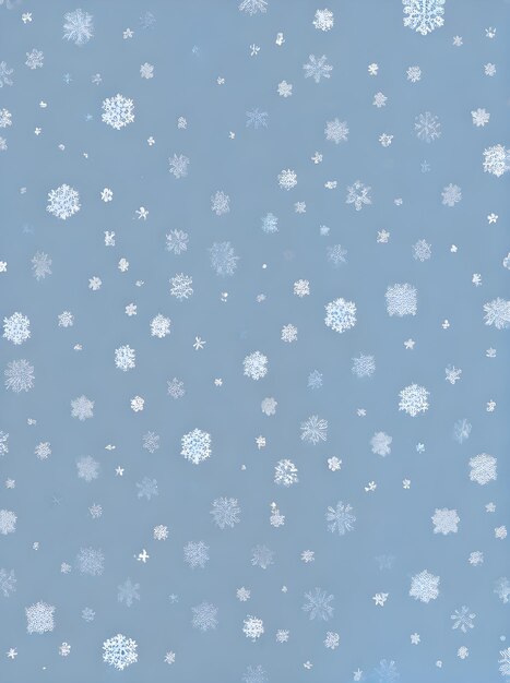 Photo couleurs vintage 3d avec flocons de neige sur fond peint générative ai générée