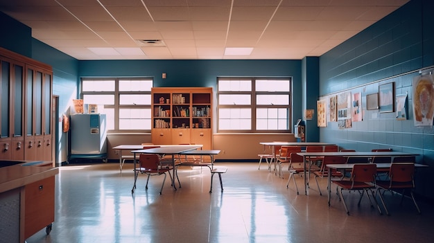 couloir de l'école