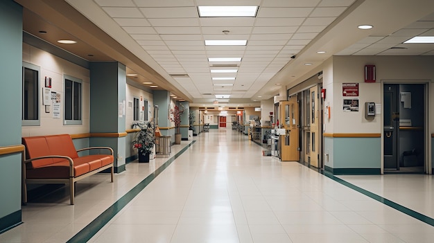 Couloir de la salle d'urgence AI générative