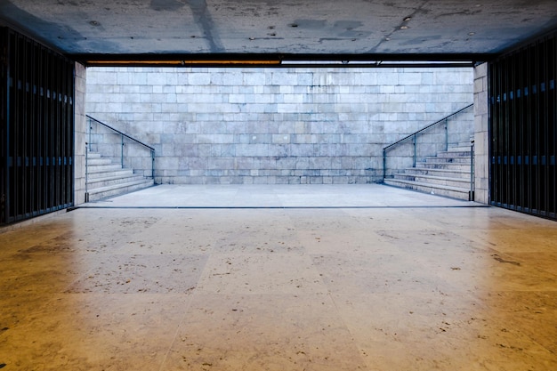 Photo couloir vide du bâtiment