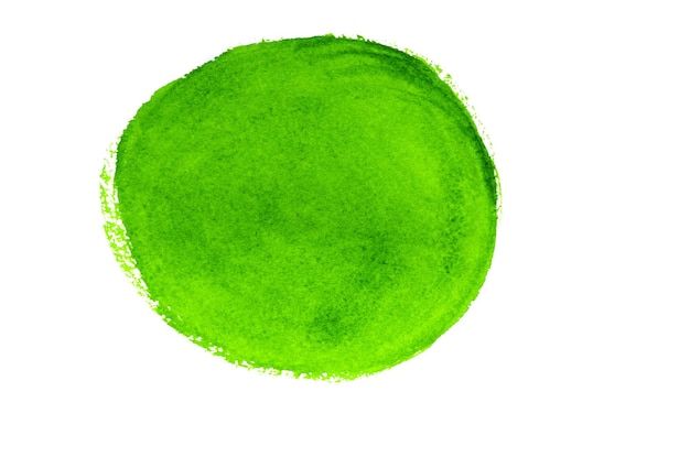 Coup de cercle abstrait vert