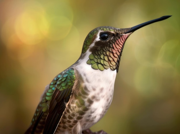 Coup de macro de colibri