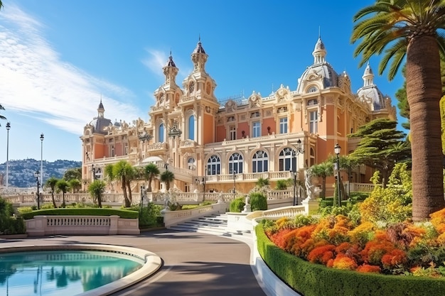 Photo un coup d'œil fascinant sur monte-carlo monaco explorant la beauté enchanteuse de la ville en octobre