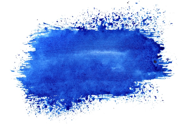 Coup de pinceau expressif bleu - abstrait
