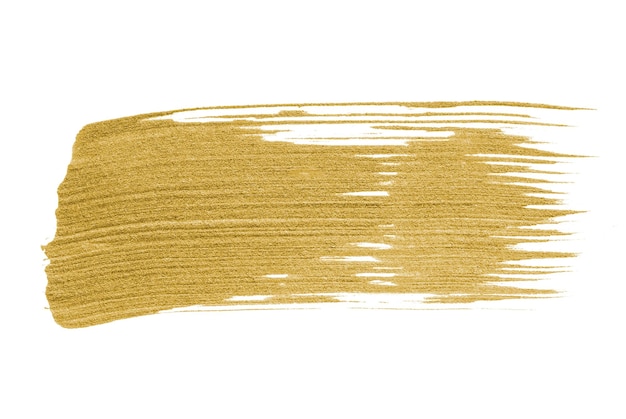 Un coup de pinceau d'or métallique festif