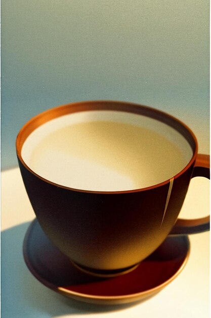 Photo coupe de café en verre, tasse de thé, papier peint, illustration de fond, publicité pour la promotion du produit