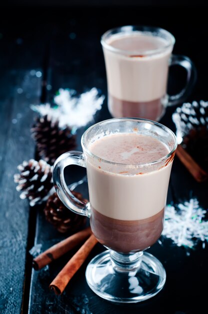 Coupe de cappuccino de Noël