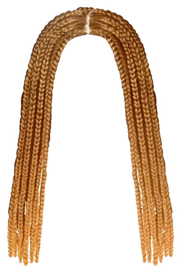 Photo coupe de cheveux à fond blanc collier de dreadlocks