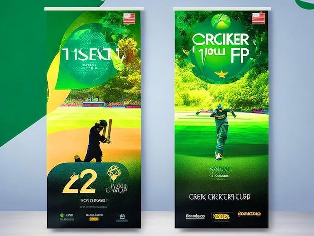 Photo la coupe du monde de cricket 2023 poster de trophée modèles de médias sociaux
