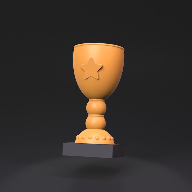 Coupe sur fond noir illustration de rendu 3d