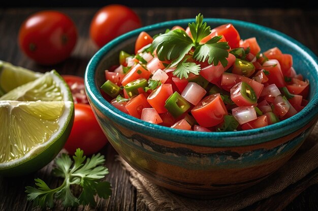 Une coupe de Pico de Gallo Salsa