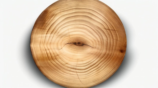 Une coupe transversale d'une bûche en bois