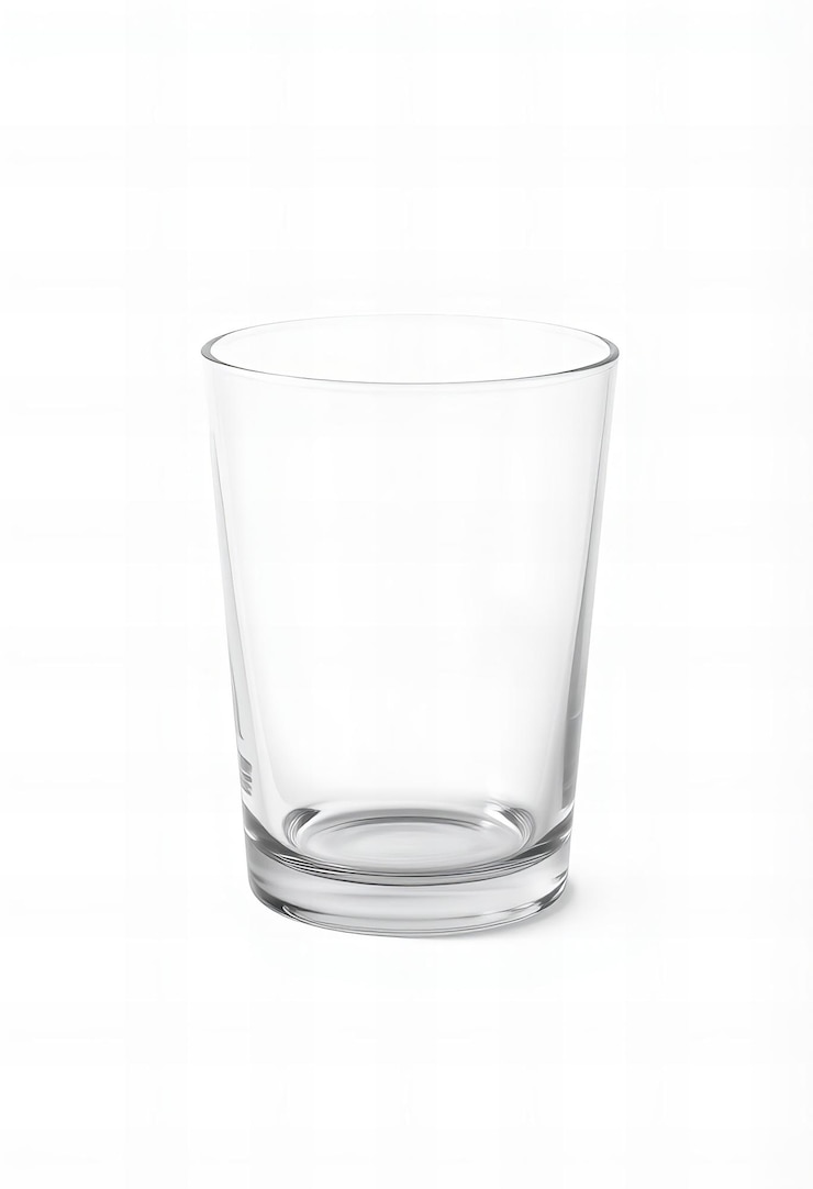 Photo coupe en verre minimaliste blanche pour l'image de marque et le placement du logo