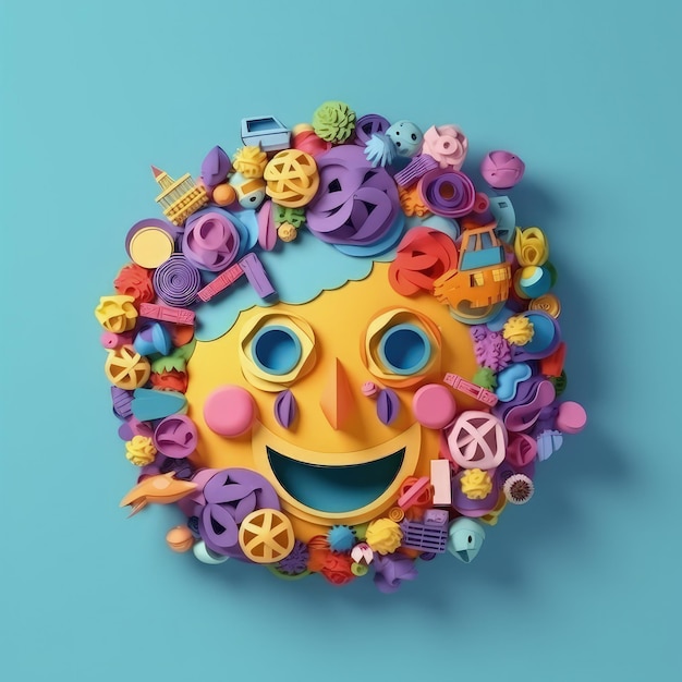 Des coupes de papier expressives, des illustrations d'artisanat 3D minimalistes pour célébrer la Journée mondiale des emoji