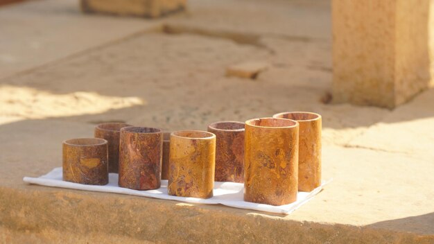 des coupes en pierre naturelle de Jaisalmer