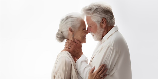 Photo un couple d'aînés amoureux