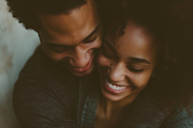 Un couple amoureux qui rit ensemble Généré par l'IA