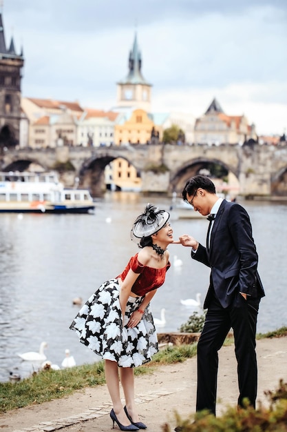 Couple chinois drôle