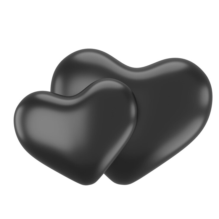 Couple coeur 3D coeur élément 3D illustration