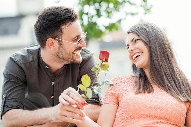 Couple dans l&#39;amour