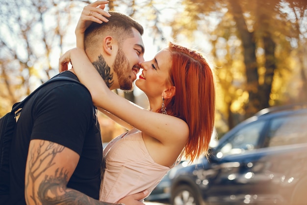 couple dans un parc