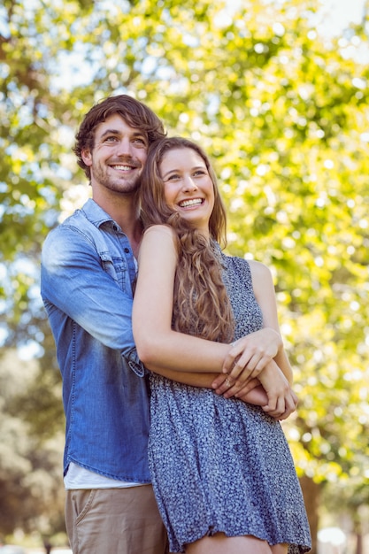 couple dans le parc