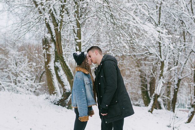 couple en hiver