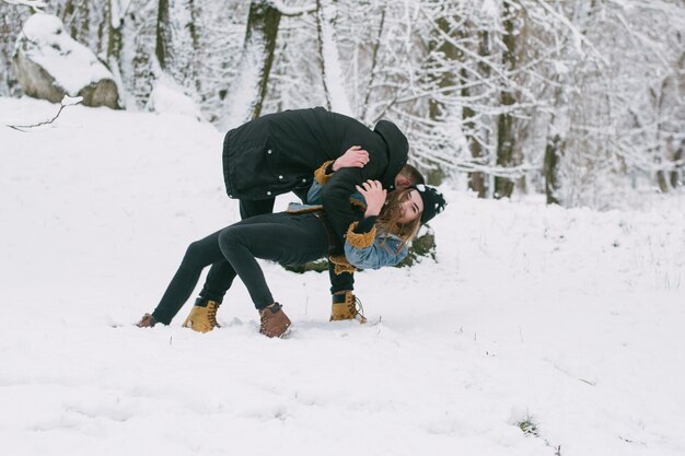 couple en hiver