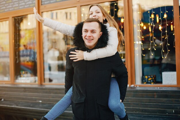 Couple en hiver