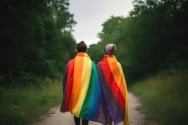 Couple LGBT ai génératif