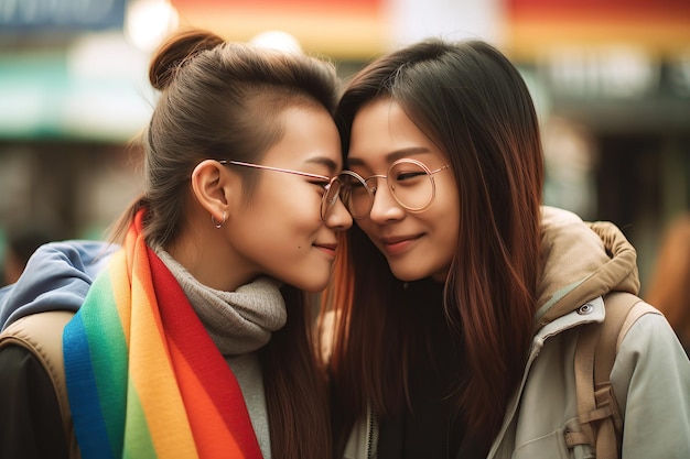 Couple LGBT ai génératif