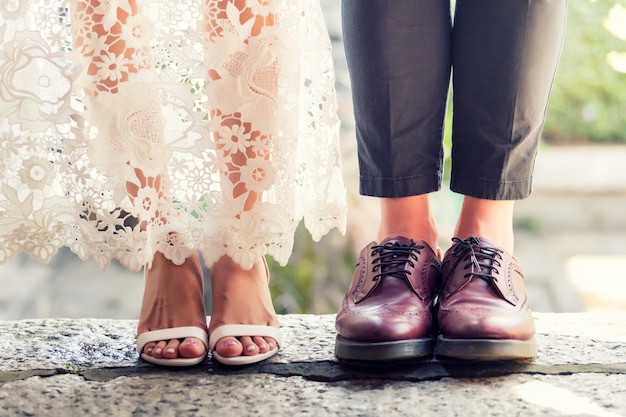 Couple marié, cérémonie de mariage