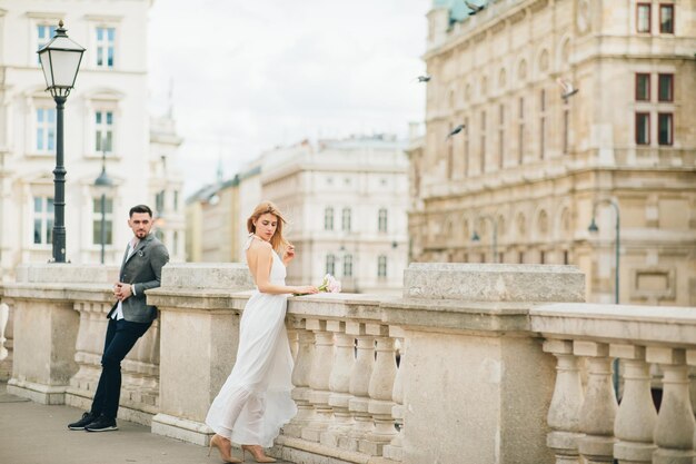 Couple de mariés à Vienne