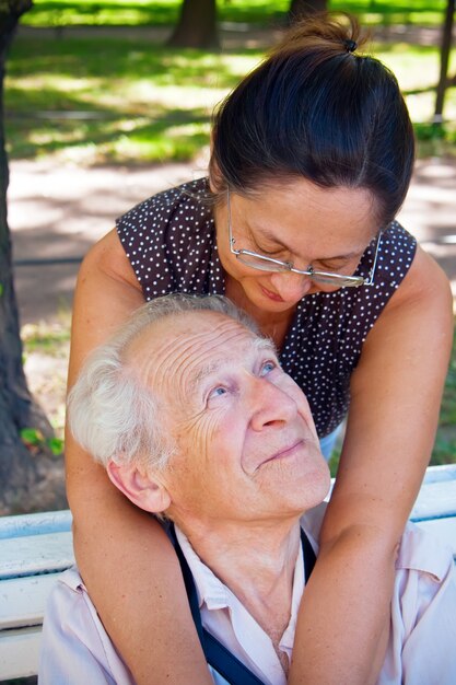 Couple mature amoureux