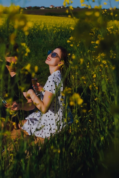 couple sur la nature