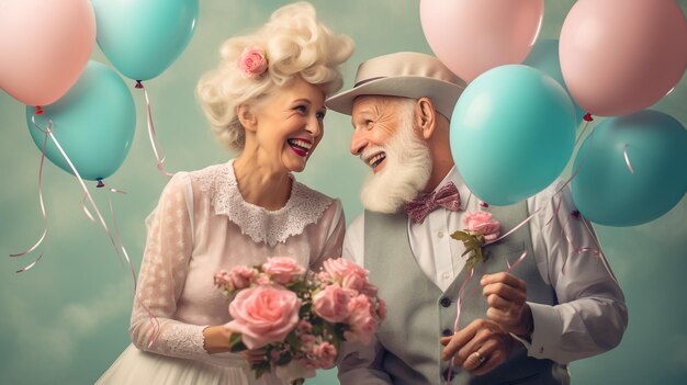 Photo un couple de personnes âgées ensemble à la maison, des moments heureux, des personnes âgées qui s'inquiètent l'une de l'autre, des grands-parents amoureux, des concepts sur le style de vie et les relations des personnes âgés.