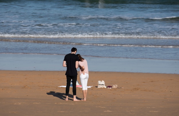 couple à la plage