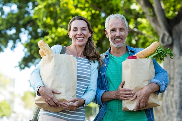 couple, tenue, sacs provisions