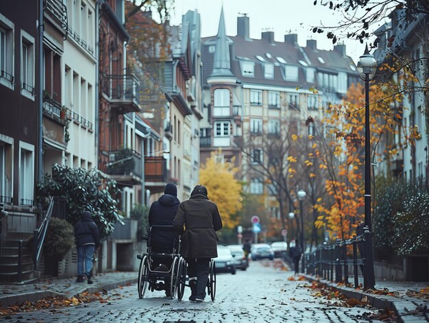 Un couple à vélo