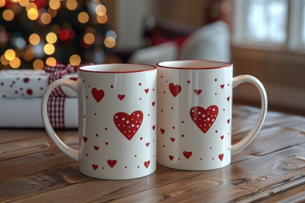 couples romantiques uniques tasses à café ensemble photographie professionnelle