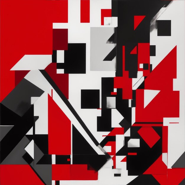 coups de peinture rouge et abstrait