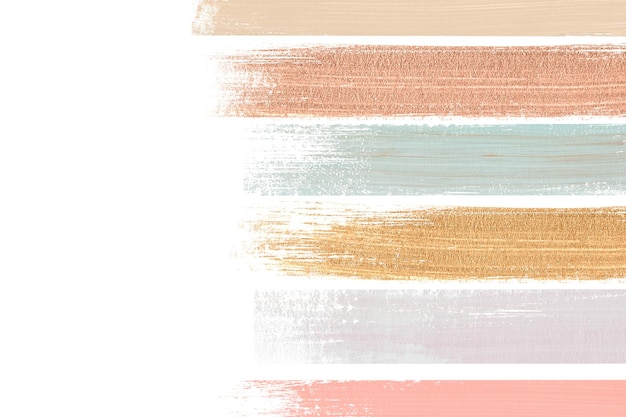 Des coups de pinceau acrylique brillants pastel png transparent