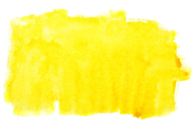 Coups de pinceau aquarelle jaune