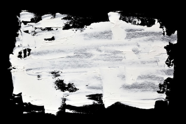Coups de pinceau grunge de peinture à l'huile blanche--abstrait
