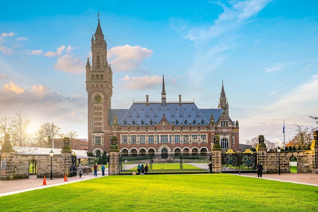 La Cour internationale de Justice au Palais de la Paix à La Haye aux Pays-Bas