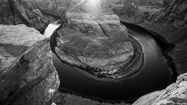 Courbure en fer à cheval de l'Arizona dans le grand canyon