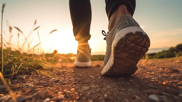 Le coureur de près