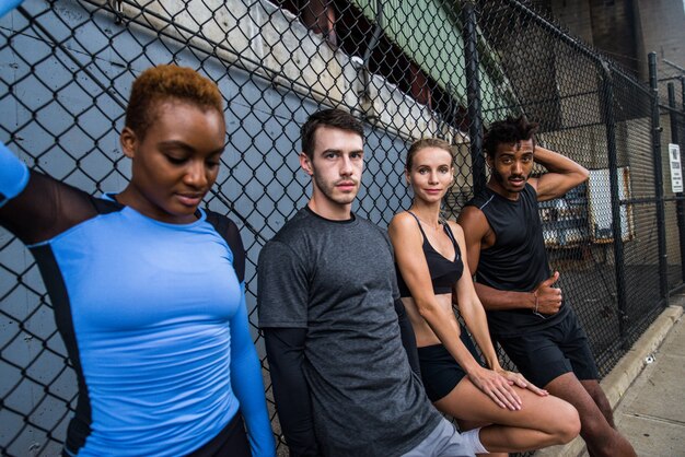 Coureurs s'entraînant à New York