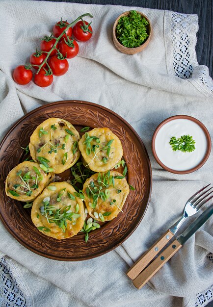 Courge farcie de viande hachée